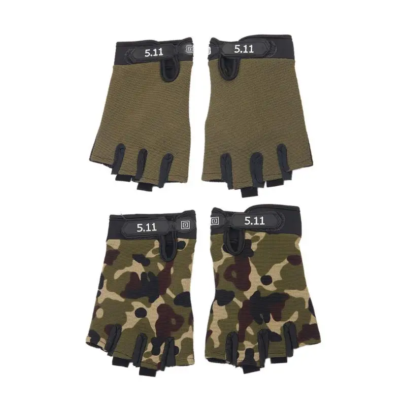 Tactical Military Camouflage European Gloves Combat Half Finger Outdoor Sport Non Slip font b Fitness b