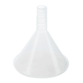 

2 Pcs 50ml 2" Mouth Dia Laboratory Clear White Plastic Filter Funnel