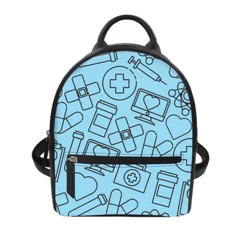 

Nurse Pattern PU Backpack Z4-3