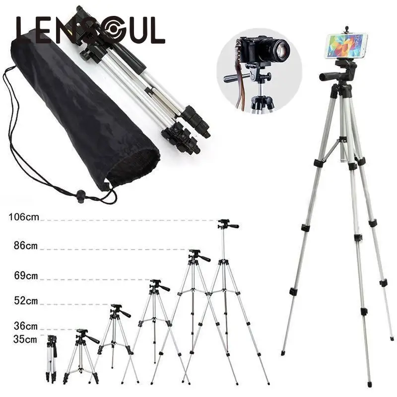 lensoul 35 102cm 4 Section Extendable Aluminum Tripod Mount Digital