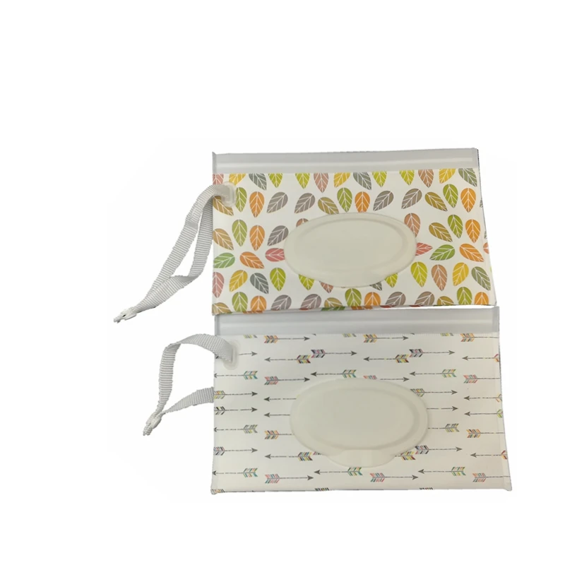 

1Pc Fashion Wipes Carrying Case Clutch and Clean Wet Wipes Bag for Stroller Cosmetic Pouch with Easy-Carry Snap-Strap 24 Models