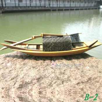 

Original Handmade Wooden Sailboat Ornaments Do The Old Wooden Fishing Boat Model Boat Sailing Craft Wuzhen Jiangnan Features
