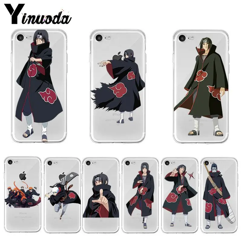 Yinuoda Naruto Akatsuki 2018 цветной чехол для телефона iPhone 8 7 6 6S Plus X XS max 10 5 5S SE XR Coque