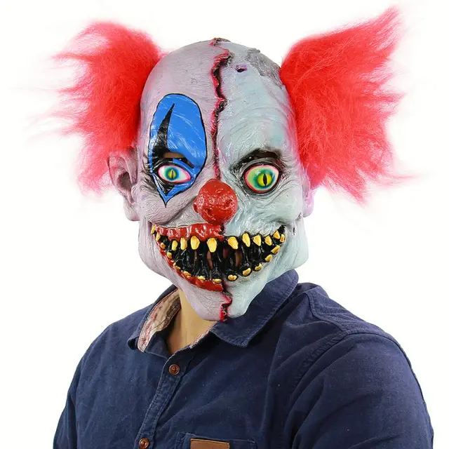 horror halloween costume mask creepy evil scary joker clown mask