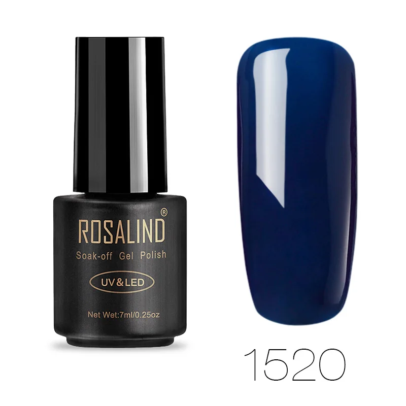 1520 ROSALIND 7 пилка для ногтей 1323-1864 гель для ногтей лак для ногтей искусство Отмачивание гель белый Полупостоянный гель лак - Цвет: 1520
