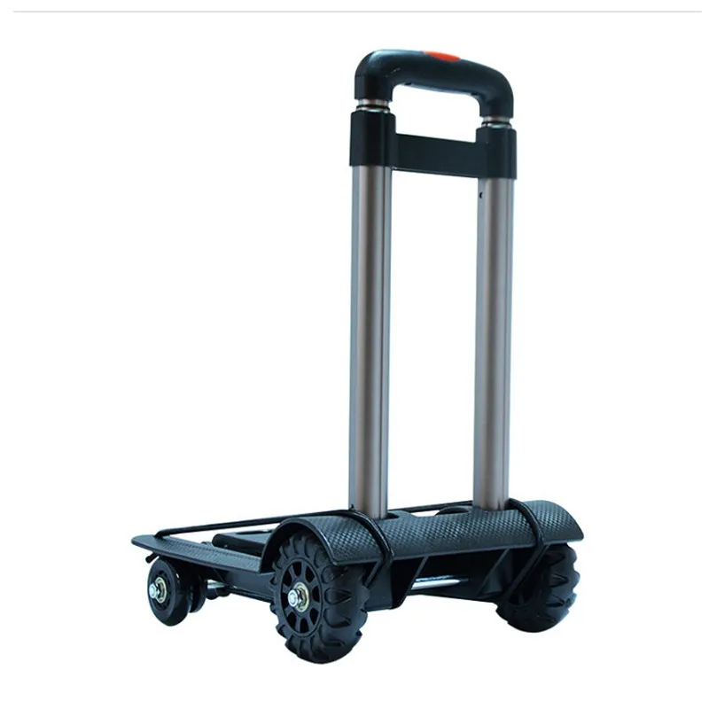 

Folding shopping cart portable trolley home four-wheeled shopping small cart drag luggage trolley car