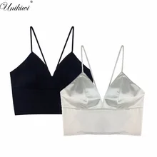 UNIKIWI женские укороченные топы. сексуальный бюстгальтер с застежкой на спине Camis. Deep V беспроводные бюстгальтеры Нижнее белье наряд. Женские Сапоги Топ