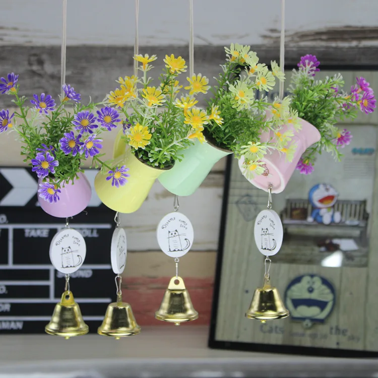 Kreative Decor Zubehor Kunstliche Blumen Keramik Topf Windspiel