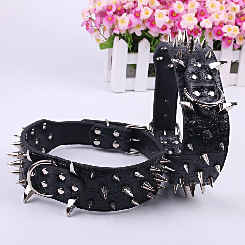 Upto 50 Off On Pointed Rivet Leather Studded Dog Collars Buy Now!