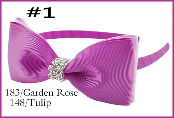 

free shipping 30pcs Boutique Good Woven Headband 5" Bowknot Hair Bow Clip