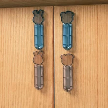 2 шт милый мультфильм кролик медведь шкаф ручки ручка ящика и ручки для мебели ручка кухонного шкафа легко открыть инструменты