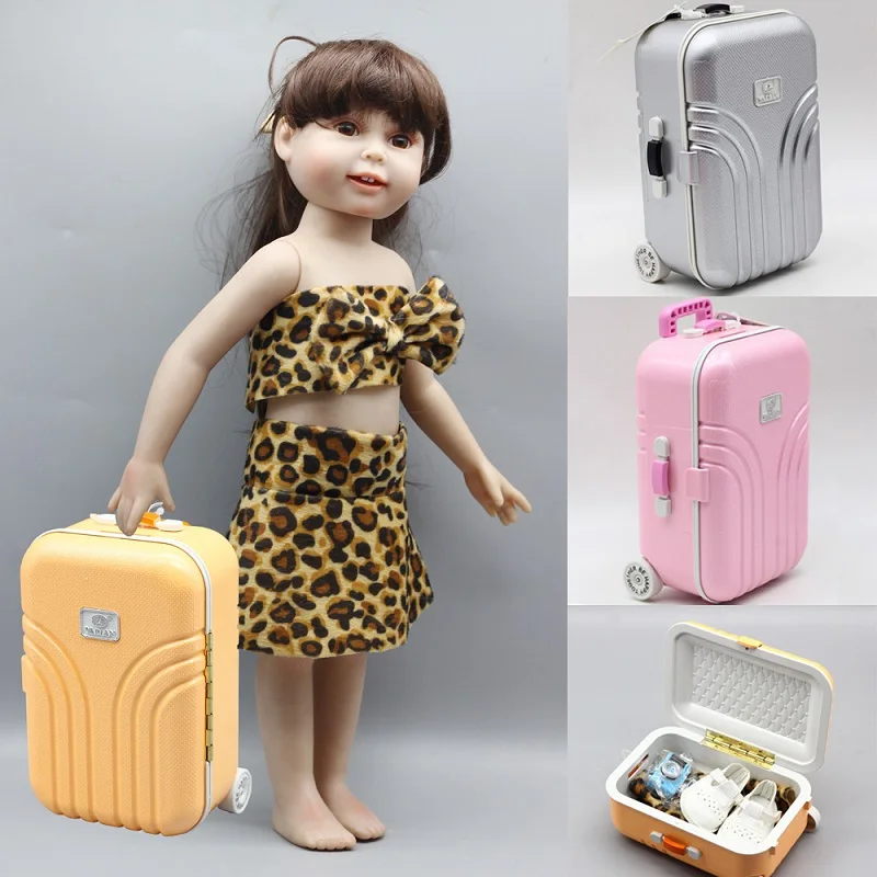 

New Salon Suitcase Blyth Trunk Box for BJD Accessories,Pullip Tanggo Momoko Licca American Doll Trunk Decoration Accessories