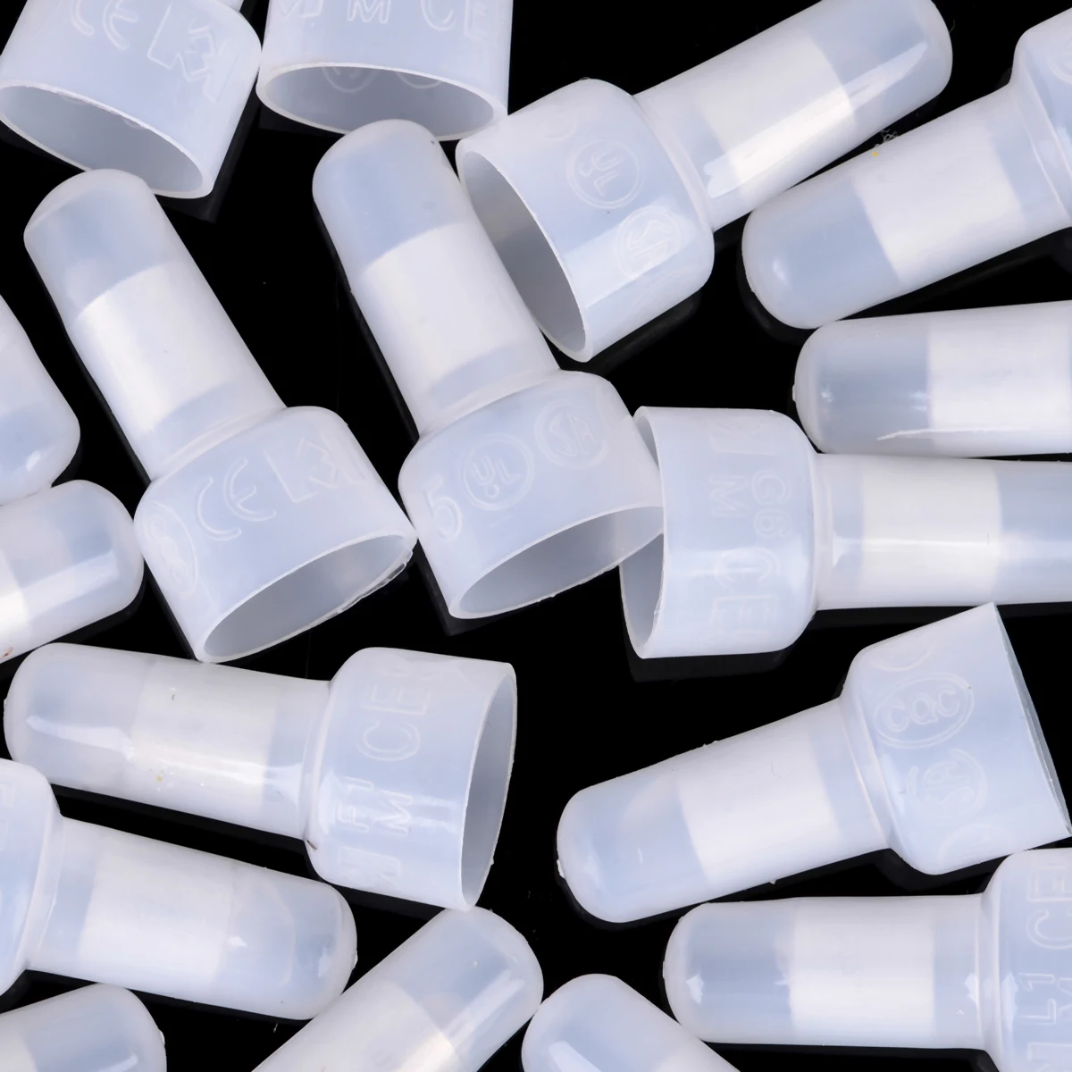 100pcs Closed End Crimp Caps Electrical Wire Cable Terminals Connectors Set AWG 12-10 16-14 22-16