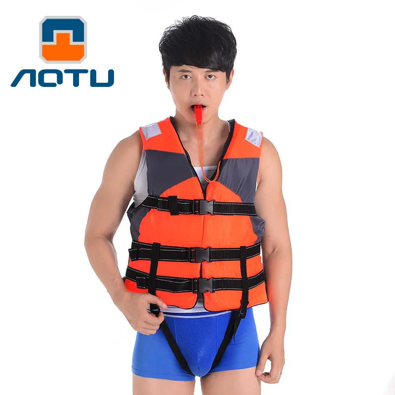 

NEW 2020 Outdoor Camping Adult professional swimming jackets Drifting snorkeling fishing clothes Buoyancy vest to whistle