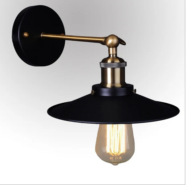 Vintage Plated Industrial Wall Lamp Retro Loft LED Light Lamparas De Pared Stair Bathroom Iron Sconce | Лампы и освещение