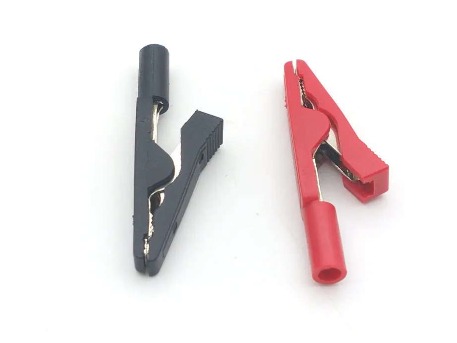 Alligator Clips 2pcs Copper for 2mm BANANA PLUG Test Probes