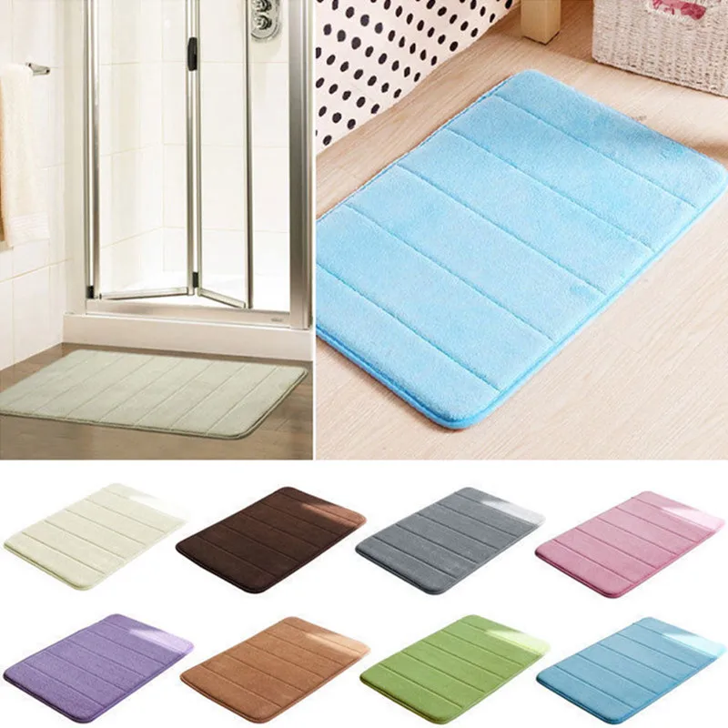 Hot sale 7 Color Non slip Soft Absorbent Memory Foam Bathroom font b Mat b font