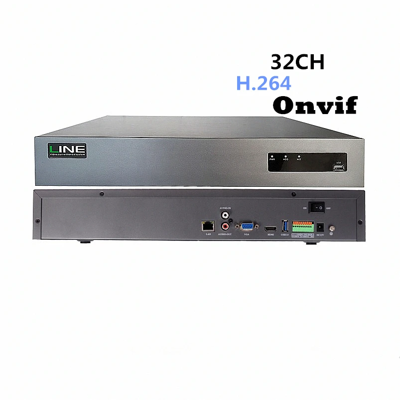 

32ch Nvr 1080P 4HDD Onvif Ahd Security IP Camera Linux H264 Dvr Net Network Digital Video Recorder