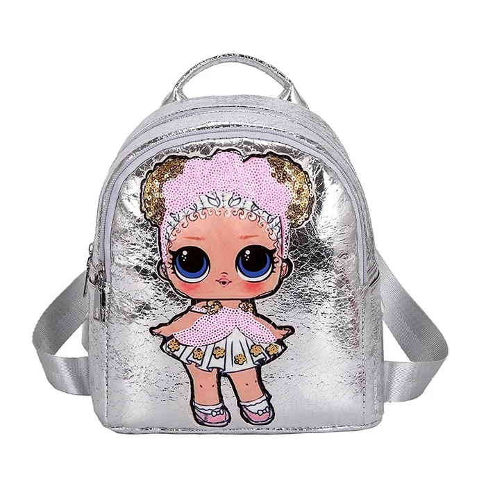 

Sequins Women Backpack Cartoon character Backpacks Bags for Teenager Girls Glitter Bling Children School Bag Rucksack small