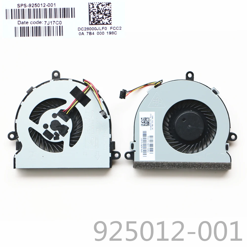 

NEW System FAN For HP 15-bs 15-BS015DX 15-bs016dx 15-bs038dx Laptop CPU Cooling Fan 925012-001