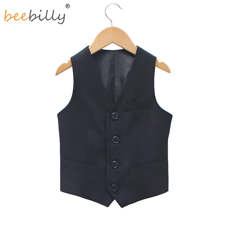 BEEBILLY 3 12T Boys Formal Vests Brand England Style Gentle Boys