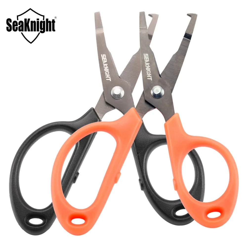 

SeaKnight High Quality Fish Use Scissors Orange Black Multi-Function Fishing Tool Stainless Steel Line Cutter Saltwater Tackle