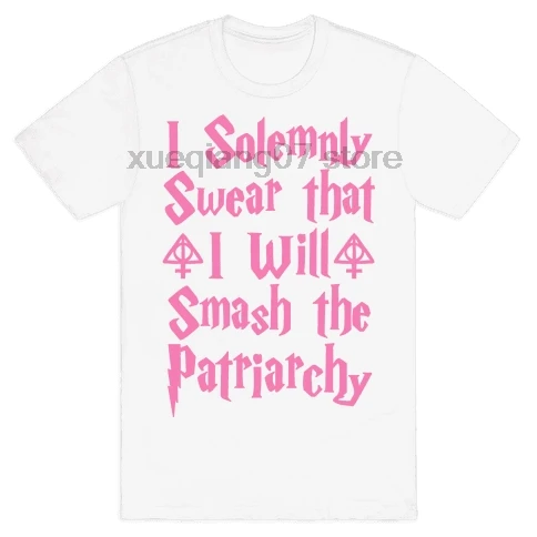 Я торжественно клянусь, что я буду Smash патриархат (розовый) Мужская футболка
