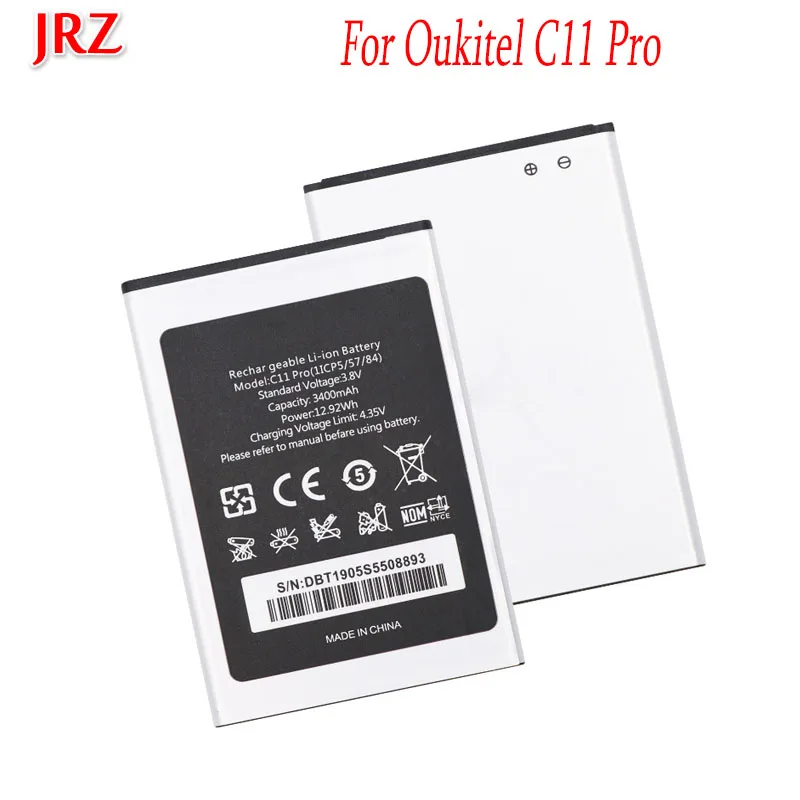 

JRZ 3.8V 3400mAh C11 Pro battery For Oukitel C11 Pro phone Replacement Batteries Bateria