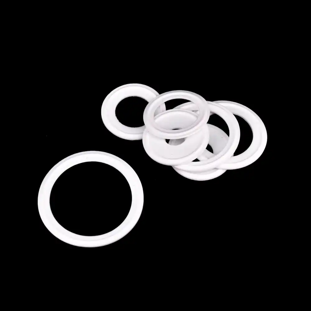 Od 120MM 4/" TRI CLAMP junta de teflón PTFE tubo montaje Virola sanitario blanco para