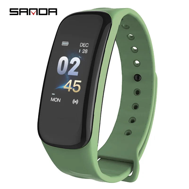 Спортивные Bluetooth браслеты SANDA C1P часы для детей Шагомер фитнес часы Android IOS телефон водонепроницаемые браслеты