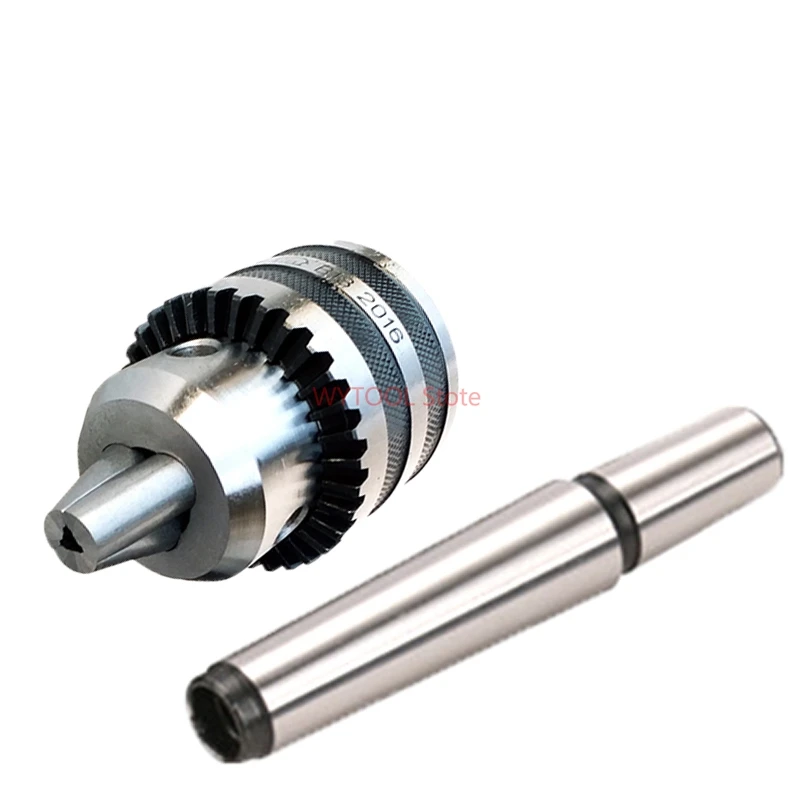 

1SET Spanner locking drill chuck MT4 MT2 MT3 B18 3-16mm lathe collet chuck with morse arbor, machining center, drilling machine