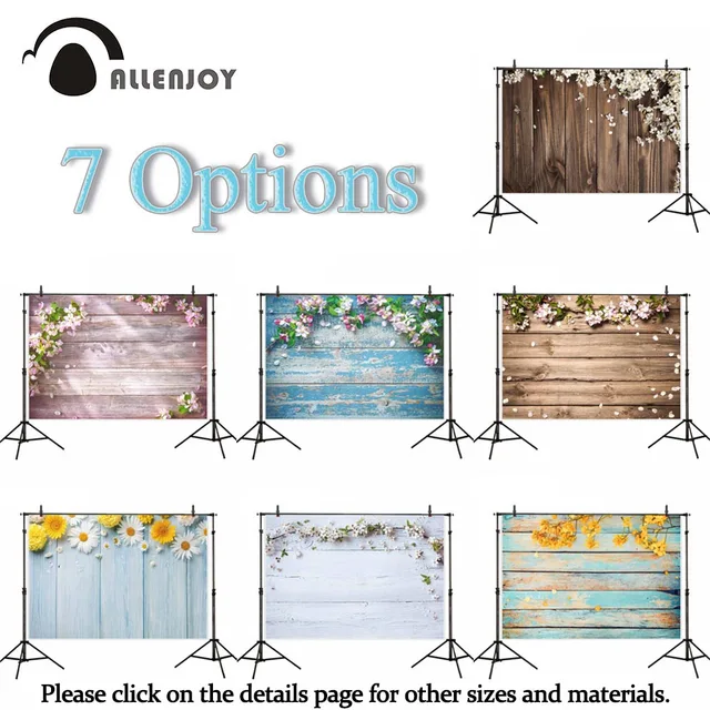 Allenjoy photography backdrop small size Easter spring wood flower floor vinyl photo background studio photophone photocall new