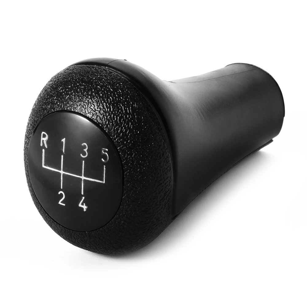 Black 5 Speed PVC 3/5" Hole Gear Shift Knob for BMW E30 E36 E46 E39 E34
