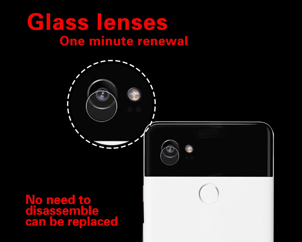 Ультра тонкая задняя Камера объектив из закаленного Стекло пленка для Google Pixel 2 XL 6