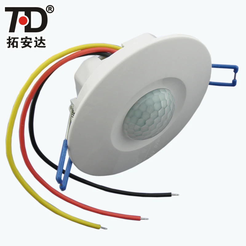 

DC12V Embedded Human Body Infra-red Induction Switch Adjustable Time Delay Photosensitive Relay Control LED Lamp