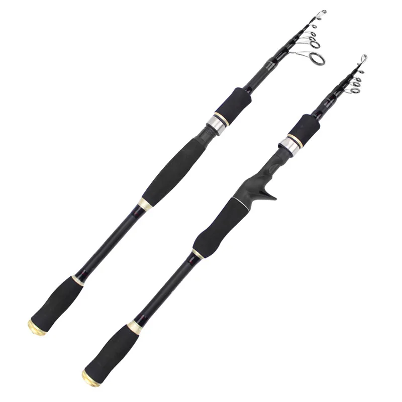 

Short Piece Pup Joint Telescopic Fishing Lure Rod Far Casting Straight/Pistol Handle 3.1-3.6m Carbon Pole Portable Fishing Tool