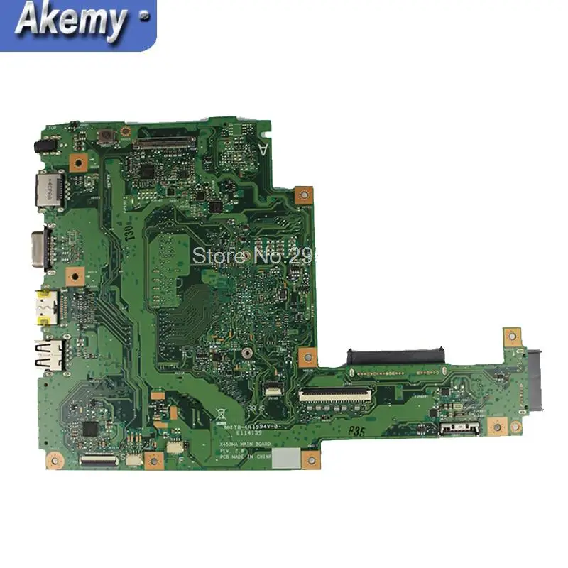 Akemy для ASUS X453MA X403M F453M материнская плата для ноутбука X453MA N2830 N2840 процессор Материнская плата тест хорошее