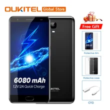 Бесплатный подарок, мобильный телефон Oukitel K6000 Plus, 4G LTE, Восьмиядерный процессор MTK6750T, FHD 5,5 дюймов, 1920x1080, 4 Гб ram, 64 ГБ rom, 16 МП, отпечаток пальца