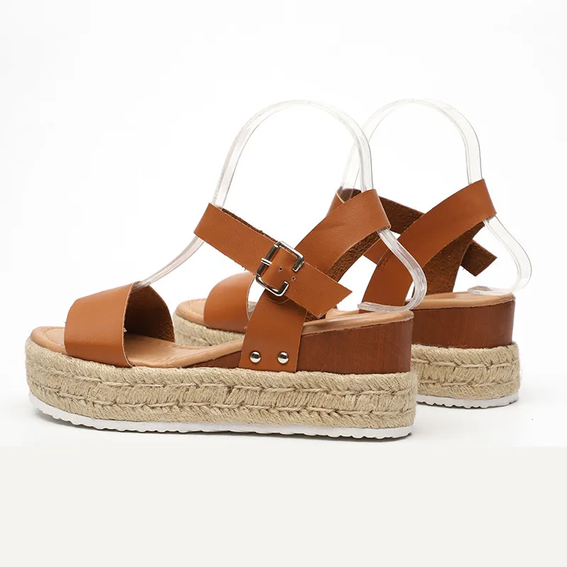 WENYUJH женские босоножки на танкетке; обувь на каблуке размера плюс; флоп; Chaussures; сандалии;