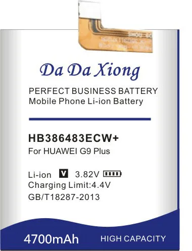 Da Xiong 4700 мАч HB386483ECW+ аккумулятор для huawei honor 6X Maimang 5 G9 Plus MLA-AL00 MLA-AL10 G9Plus