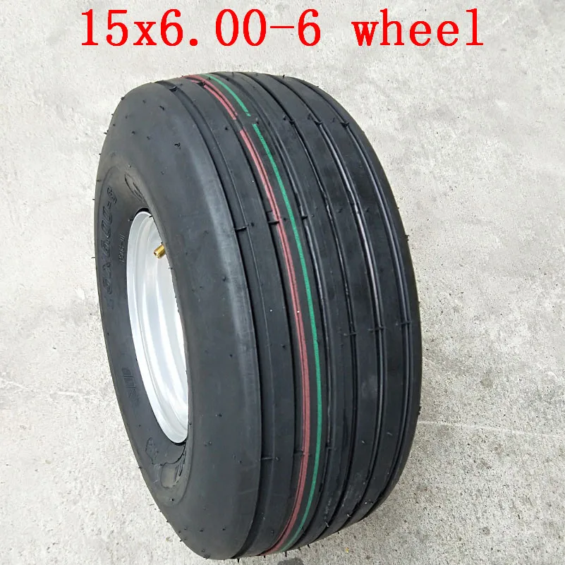 Высокое качество и репутация 15X6. 00-6 колеса подходит для 168CC Karting Go Kart колеса мотоцикла обод с бескамерной шины