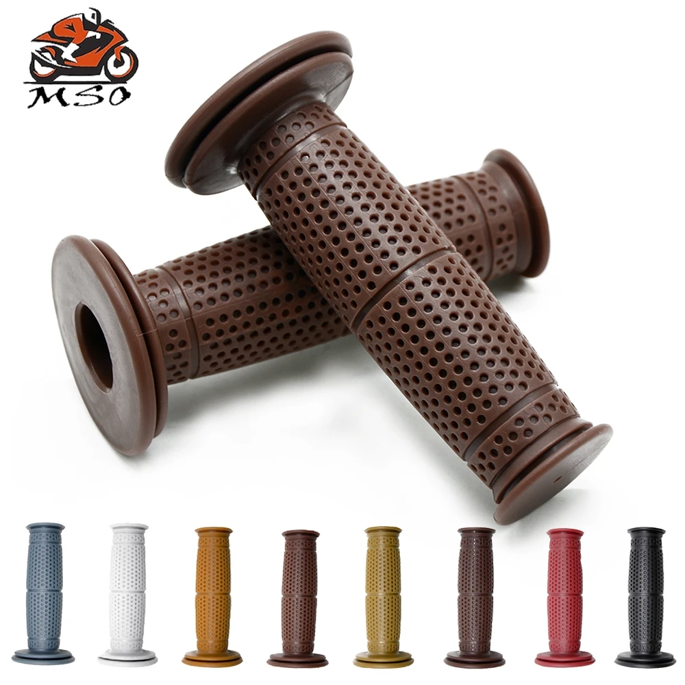 Рукоятки для мотоцикла, резиновая рукоятка, рукоятка для SUZUKI GSX750 GSX1000 GSX1250 GSX1400 GSX650F GSXR, кафе, гонщик