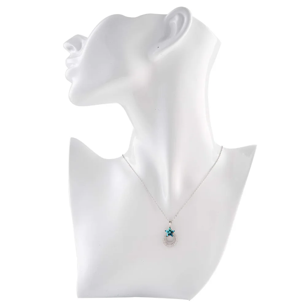 

SZanbana White Boutique Necklace Jewelry Display Bust - Resin Material Necklace Pendant Earring Chain Display Mannequin Stand