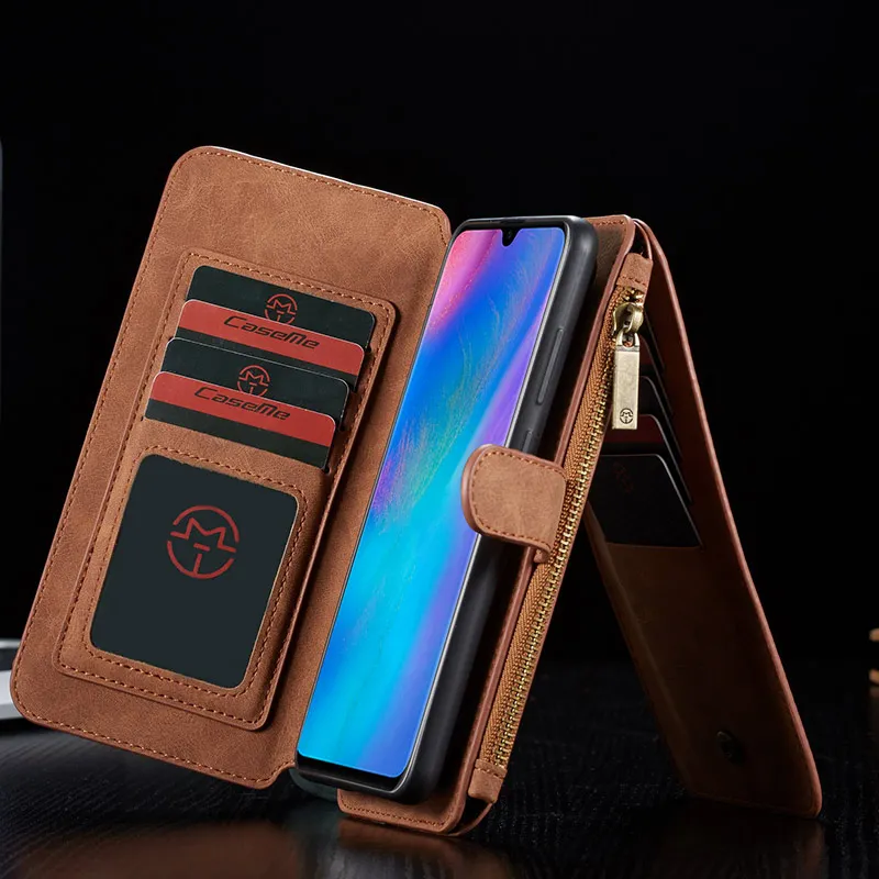 Многофункциональный чехол кошелек на молнии для Huawei P30 Pro Lite Nova 4E чехлы Mate 20 Mate20