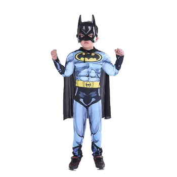 

Christmas Boys Muscle Super Hero Captain America Costume SpiderMan Batman Hulk Avengers Costumes Cosplay for Kids Children Boy