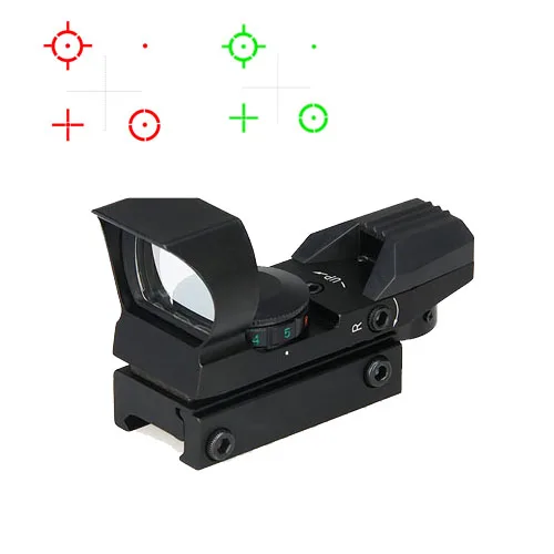 Scope para Caça Tático Ampliação Reticle Mini Verde Red Dot Tiro Hs2-0095 Ppt 1x 4