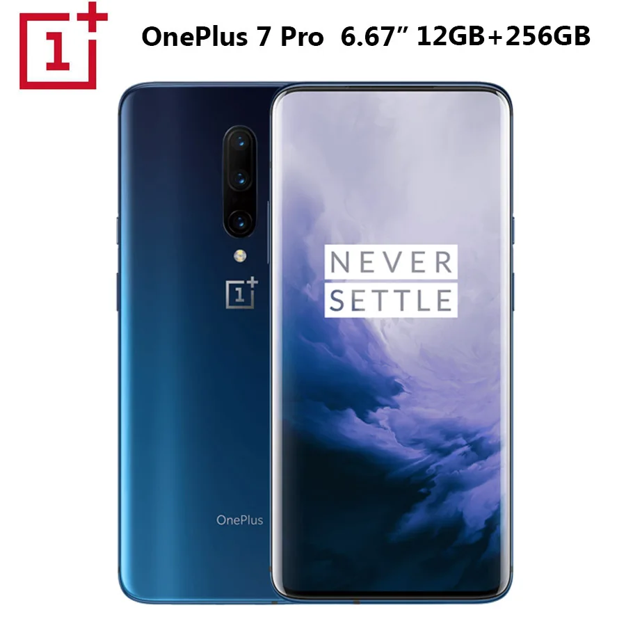 Мобильный телефон OnePlus 7 Pro 12 Гб+ 256 ГБ Восьмиядерный процессор Snapdragon855 6,6" 3120x1440p 19,5: 9 полноэкранный 48 Мп+ 16 МП камера NFC 4000 мАч