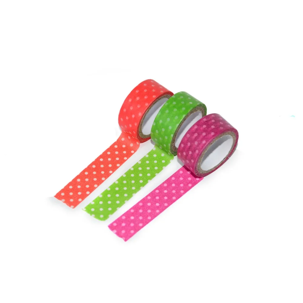 

3PCS/lot New Creative DIY Paper Washi Tape Cartoon Decorative Adhesive Tape Masking Tape Stickers Size 15mm*10m