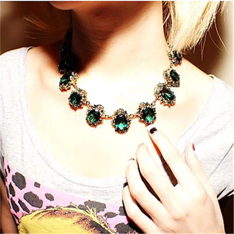 Женское винтажное ожерелье чокер кулоны с подвеской на ключицы CCN168b|chokers necklaces for