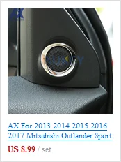 AX автомобильный Стайлинг хром передняя+ задняя противотуманная фара Крышка лампы Отделка противотуманной фары рамка украшение для Mitsubishi Outlander 2013